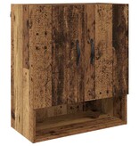 VidaXL Wandkast Wandgemonteerd Oudhout 60 x 31 x 70 cm Bewerkt hout