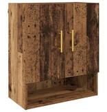 VidaXL Wandkast Wandgemonteerd Oud hout 60 x 31 x 70 cm Bewerkt hout