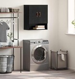 VidaXL Wandkast Zwart eiken 60 x 31 x 70 cm Bewerkt hout