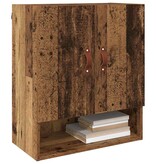 VidaXL Wandkast Wandgemonteerd Oud hout 60 x 31 x 70 cm Bewerkt hout
