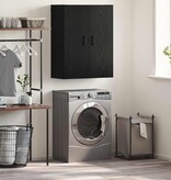 VidaXL Wandkast Zwart eiken 69.5 x 34 x 90 cm Bewerkt hout