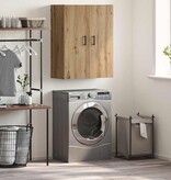 VidaXL Wandkast artisanaal eikenkleurig 69.5 x 34 x 90 cm Bewerkt hout