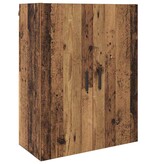 VidaXL Wandkast Wandgemonteerd Oudhout 69,5 x 34 x 90 cm Bewerkt hout