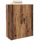 VidaXL Wandkast Wandgemonteerd Oudhout 69,5 x 34 x 90 cm Bewerkt hout