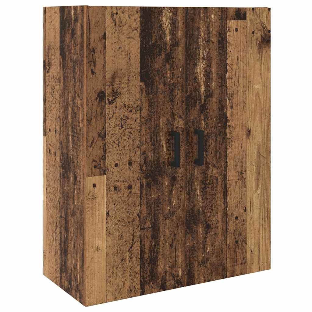 VidaXL Wandkast Wandgemonteerd Oudhout 69,5 x 34 x 90 cm Bewerkt hout