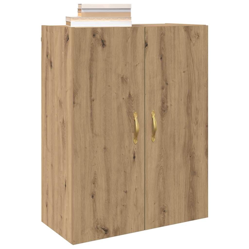 VidaXL Wandkast Artisan Eiken 69,5 x 34 x 90 cm Bewerkt hout