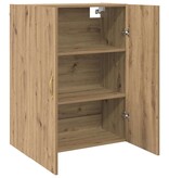 VidaXL Wandkast Artisan Eiken 69,5 x 34 x 90 cm Bewerkt hout