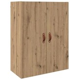 VidaXL Wandkast Artisan Eiken 69,5 x 34 x 90 cm Bewerkt hout