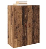 VidaXL Wandkast Wandgemonteerd Oudhout 69,5 x 34 x 90 cm Bewerkt hout