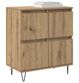 VidaXL Dressoir Bruin 60 x 35 x 70 cm Bewerkt hout