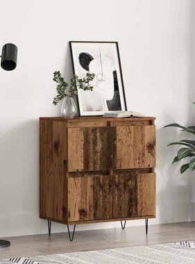 VidaXL Dressoir Bruin 60 x 35 x 70 cm Bewerkt hout