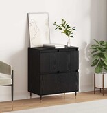 VidaXL Dressoir Zwart 60 x 35 x 70 cm Bewerkt hout