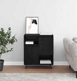 VidaXL Dressoir Zwart eiken 60 x 35 x 70 cm Bewerkt hout