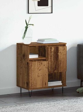 VidaXL Dressoir Oud hout 60 x 35 x 70 cm Bewerkt hout