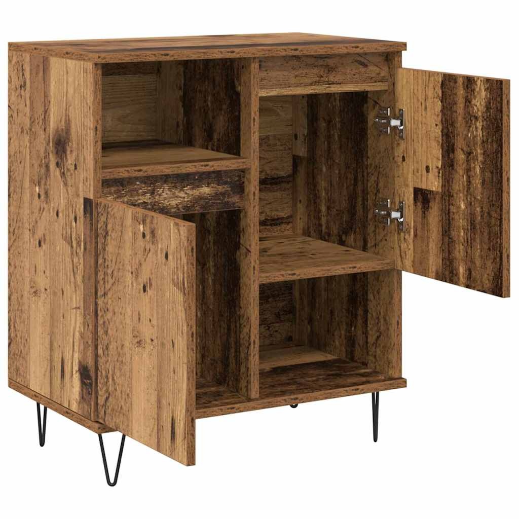 VidaXL Dressoir Oud hout 60 x 35 x 70 cm Bewerkt hout