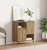 VidaXL Dressoir artisanaal eikenkleurig 60 x 35 x 70 cm Bewerkt hout