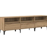 VidaXL TV-kast Artisan Eiken 150 x 30 x 45 cm Gemonteerd hout en ijzer