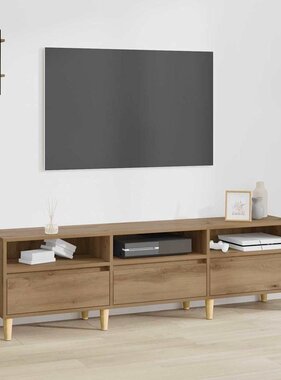 VidaXL TV-kast met lade Artisan Eiken 150 x 30 x 45 cm Bewerkt hout
