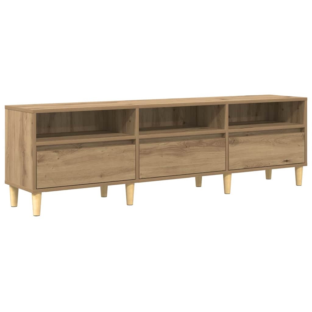 VidaXL TV-kast met lade Artisan Eiken 150 x 30 x 45 cm Bewerkt hout