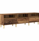 VidaXL TV-kast met lade Oud Hout 150 x 30 x 45 cm Bewerkt hout