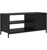 VidaXL TV-kast Zwart Eiken 100 x 40 x 45 cm Bewerkt hout