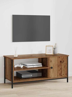 VidaXL TV-kast Oud Hout 100 x 40 x 45 cm Bewerkt hout