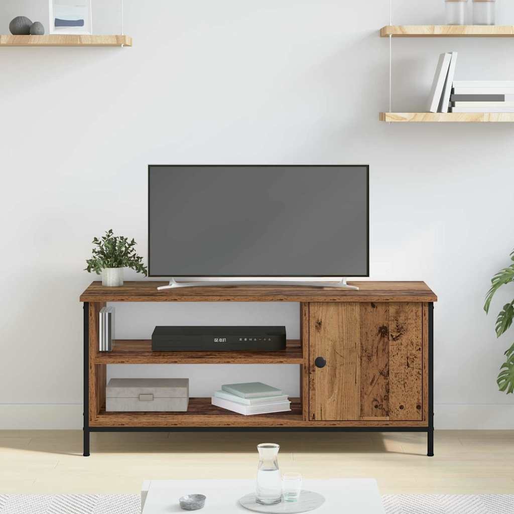 VidaXL TV-kast Oud Hout 100 x 40 x 45 cm Bewerkt hout