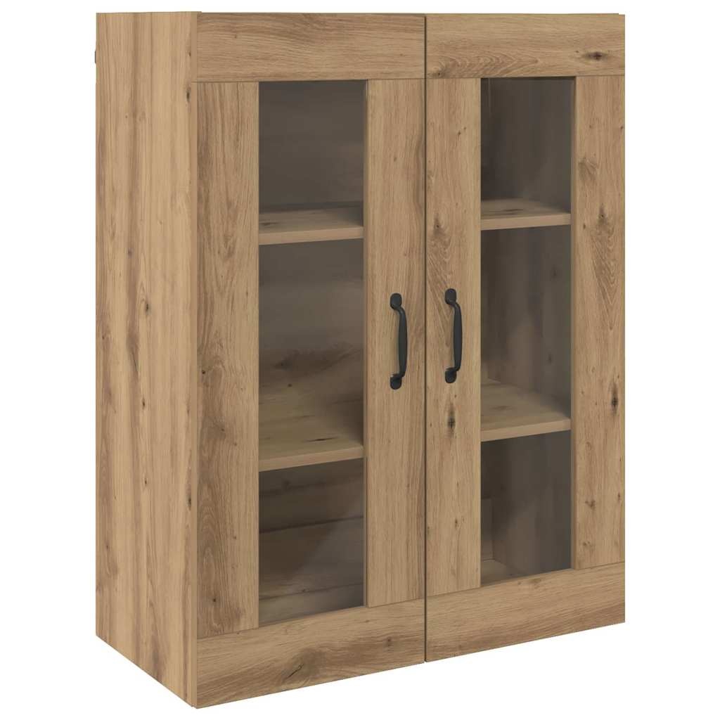 VidaXL Hangende Wandkast Bruin 69.5 x 34 x 90 cm Bewerkt hout