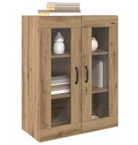 VidaXL Hangende Wandkast Bruin 69.5 x 34 x 90 cm Bewerkt hout