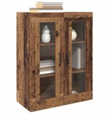 VidaXL Hangende Wandkast Bruin 69.5 x 34 x 90 cm Bewerkt hout