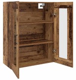 VidaXL Hangende Wandkast Bruin 69.5 x 34 x 90 cm Bewerkt hout