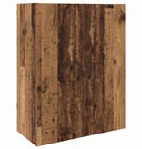 VidaXL Hangkast Wandgemonteerd Oud hout 69.5 x 34 x 90 cm Bewerkt hout