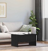 VidaXL Salontafel Zwart Eiken 102 x 50,5 x 46,5 cm Bewerkt hout