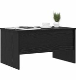 VidaXL Salontafel Zwart Eiken 102 x 50,5 x 46,5 cm Bewerkt hout