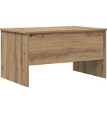 VidaXL Salontafel Artisan Eiken 102 x 50,5 x 46,5 cm Bewerkt hout