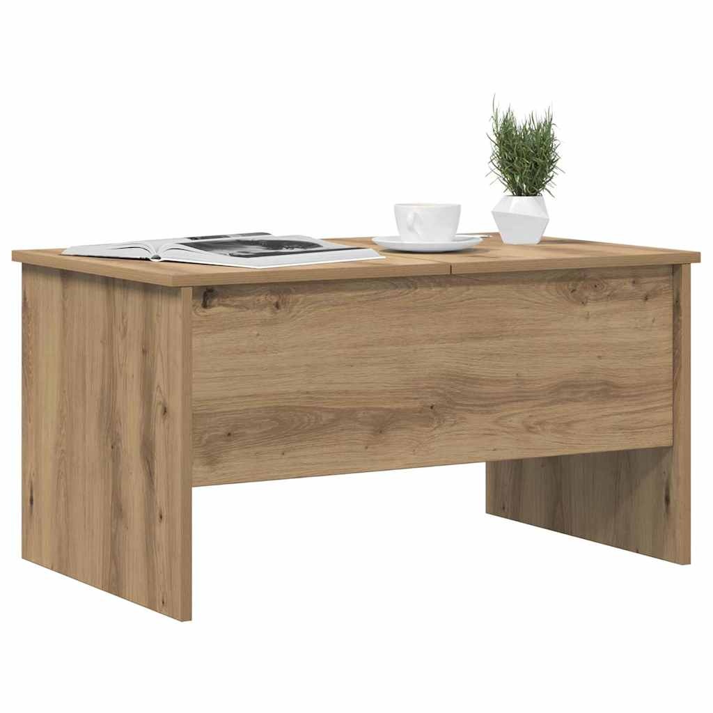 VidaXL Salontafel Artisan Eiken 102 x 50,5 x 46,5 cm Bewerkt hout