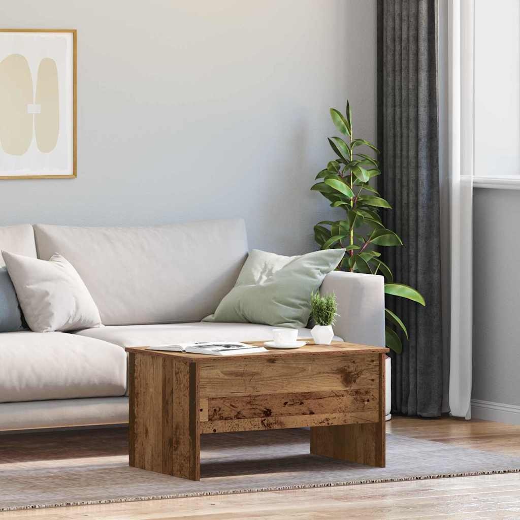 VidaXL Salontafel Oud Hout 102 x 50,5 x 46,5 cm Bewerkt hout