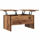 VidaXL Salontafel Oud Hout 102 x 50,5 x 46,5 cm Bewerkt hout
