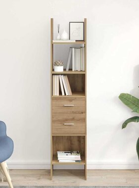 VidaXL Boekenkast artisanaal eikenkleurig 40 x 35 x 180 cm