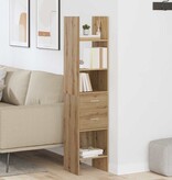 VidaXL Boekenkast artisanaal eikenkleurig 40 x 35 x 180 cm