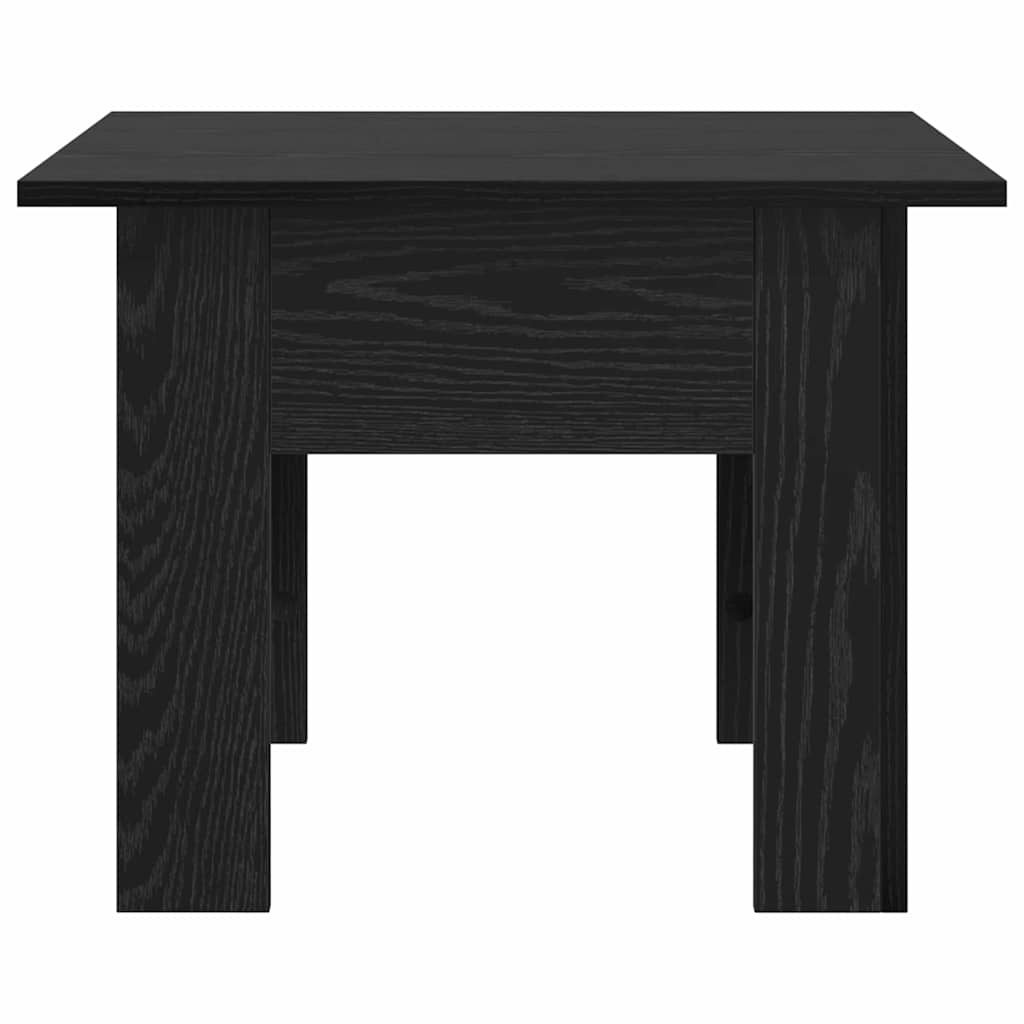 VidaXL Salontafel Zwart Eiken 55 x 55 x 42 cm Bewerkt hout