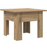 VidaXL Salontafel Artisan Eiken 55 x 55 x 42 cm Bewerkt hout
