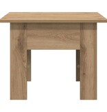 VidaXL Salontafel Artisan Eiken 55 x 55 x 42 cm Bewerkt hout