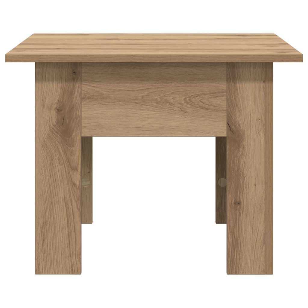 VidaXL Salontafel Artisan Eiken 55 x 55 x 42 cm Bewerkt hout