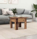 VidaXL Salontafel Oudhout 55 x 55 x 42 cm Bewerkt hout