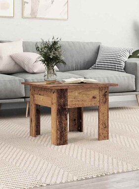 VidaXL Salontafel Oudhout 55 x 55 x 42 cm Bewerkt hout