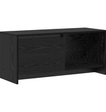 VidaXL Tv-meubelset Zwart Eiken 90 x 35 x 40 cm Bewerkt hout