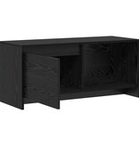 VidaXL Tv-meubelset Zwart Eiken 90 x 35 x 40 cm Bewerkt hout