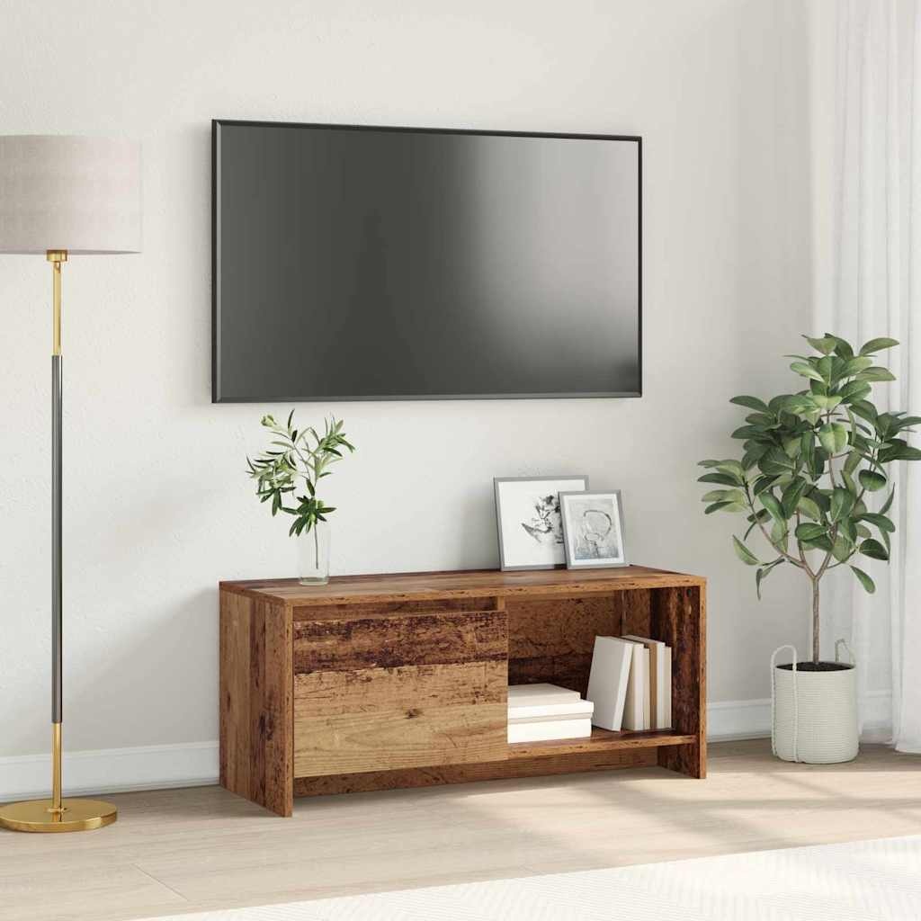 VidaXL Tv-meubelset Oud Hout 90 x 35 x 40 cm Bewerkt hout
