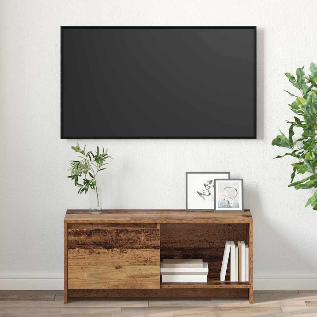 VidaXL Tv-meubelset Oud Hout 90 x 35 x 40 cm Bewerkt hout
